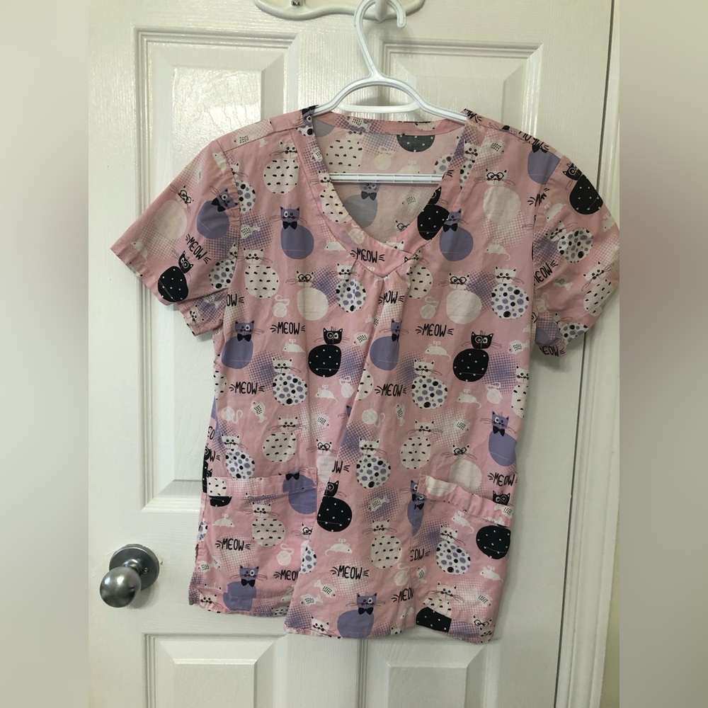 Meow Mix Scrub Top